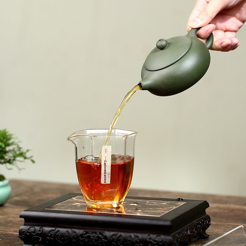 Théière Kung Fu à Large Bouche Ensemble de Thé en Céramique Fait Main en Argile Yixing