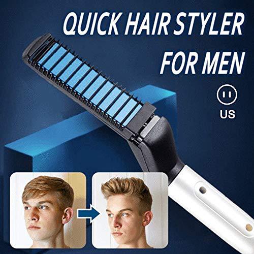 Peigne Multifonctionnel et Fer à Boucler pour Cheveux - Coiffage Rapide