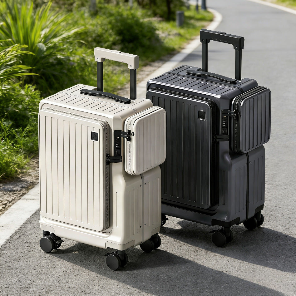 Valise cabine 20 pouces à ouverture frontale, élégante et fonctionnelle