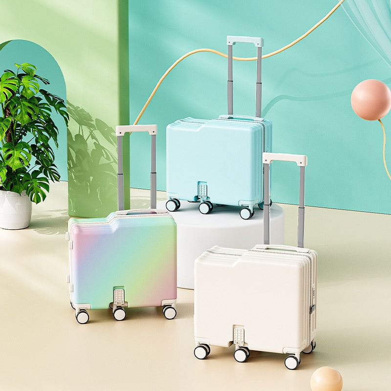 Nouvelle Valise Enfants à Monter et Rouler, Petite Valise Vélo pour Garçons et Filles avec Code de Voyage