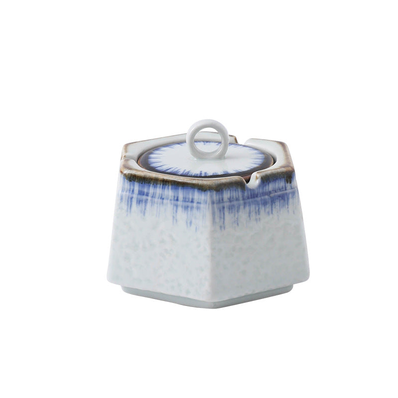 Cendrier en porcelaine sous-glace créatif rétro