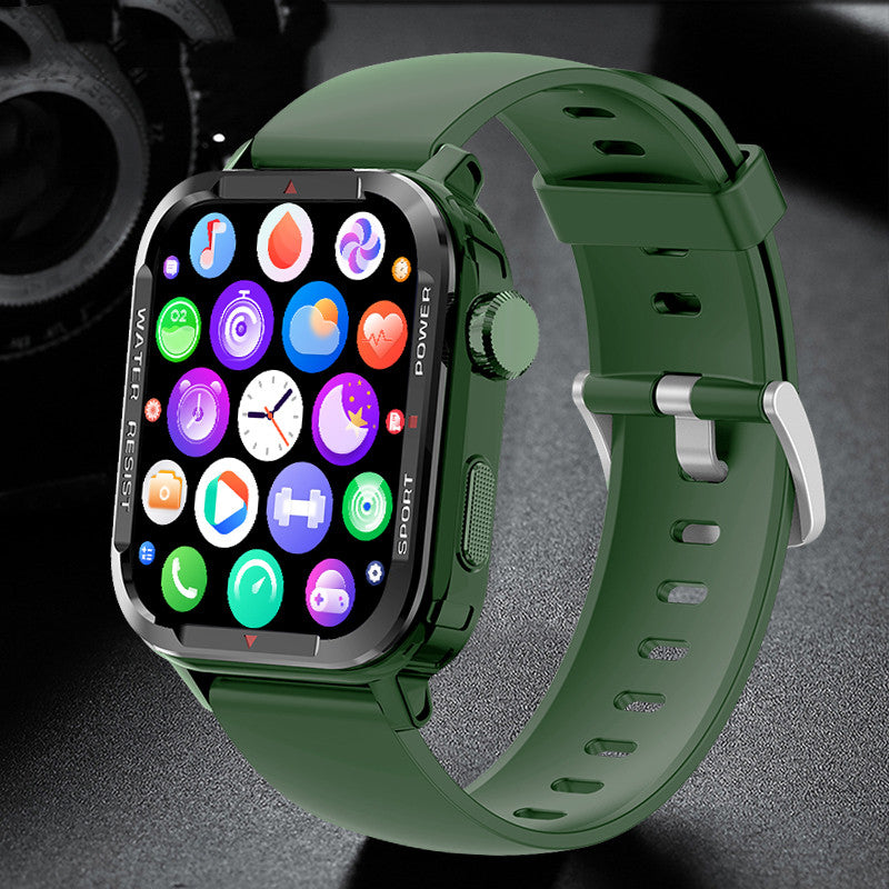 Montre connectée Bluetooth sportive avec surveillance de la pression artérielle et de l'oxygène sanguin