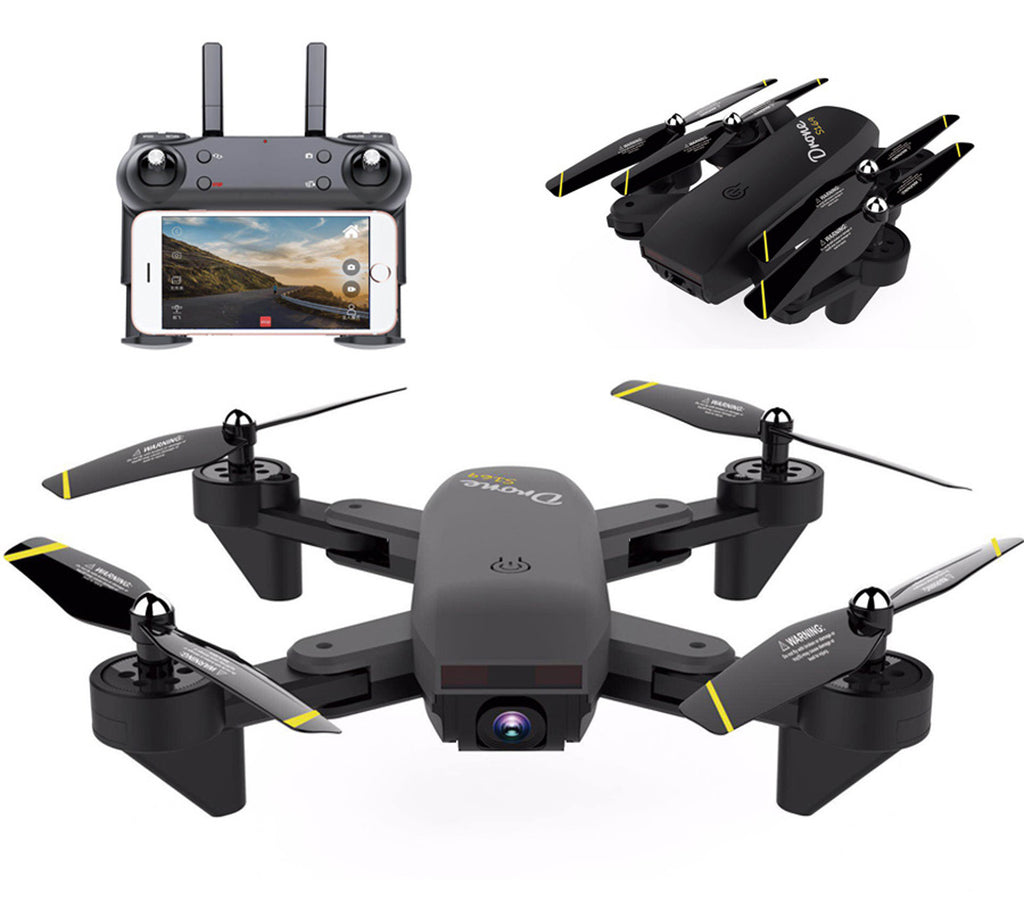 Avion télécommandé de combat avec caméra HD 1080P grand angle, photographie aérienne, quadrimoteur agile 40x30x6 cm