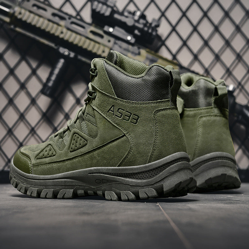 Bottes de Travail Extérieures Combat Forme Basse à Lacets - Confort et Robustesse