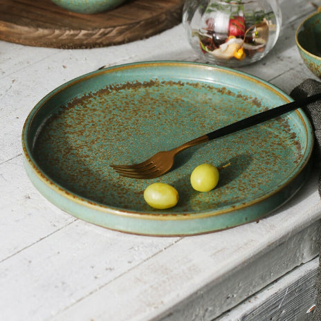 Assiette de cuisine occidentale – Vaisselle rétro – Style japonais créatif pour la maison