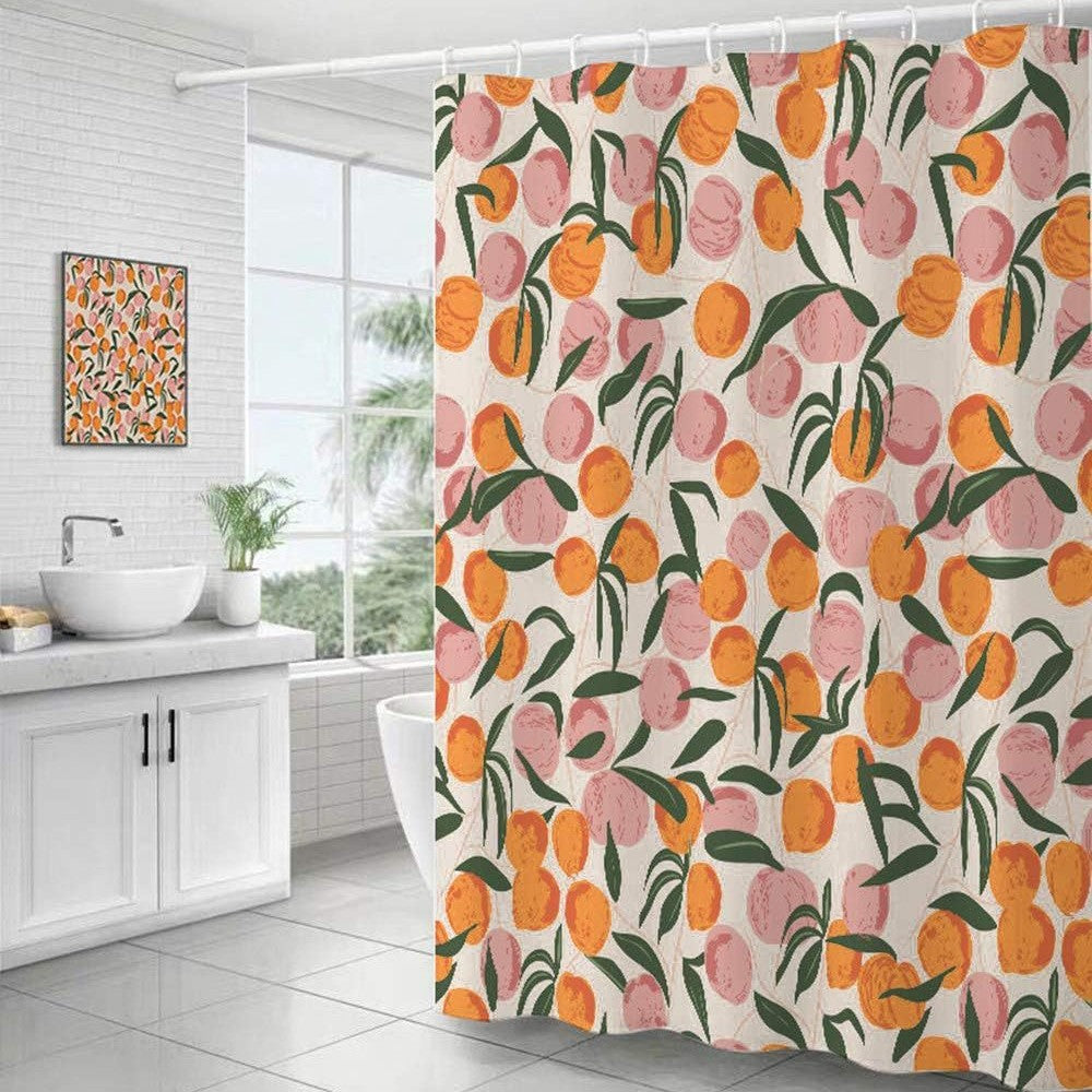 Rideau de douche coloré naturel, transparent et imperméable 90 x 180 cm