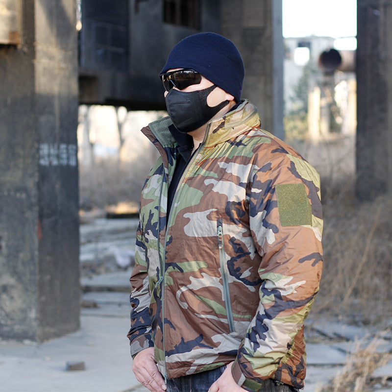 Vêtement extérieur imperméable protecteur contre le froid pour navette urbaine motif camouflage