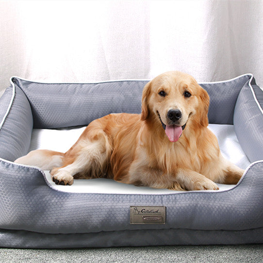 Couchages Amovibles pour Chiens avec Bac à Litière, Accessoires pour Animaux