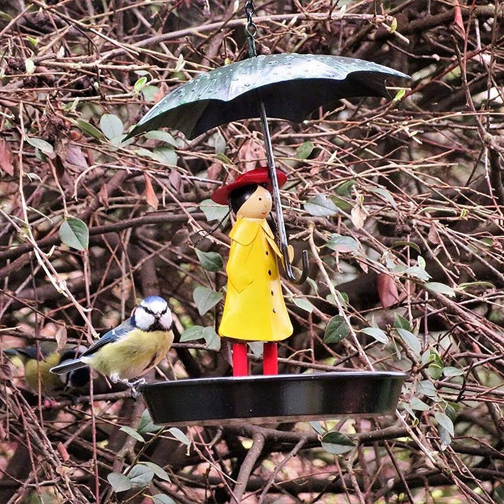 Abri - oiseau parapluie pour fille - mangeoire d'extérieur décorative et pratique - IVOIRART.COM