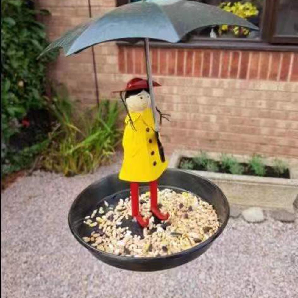 Abri - oiseau parapluie pour fille - mangeoire d'extérieur décorative et pratique - IVOIRART.COM