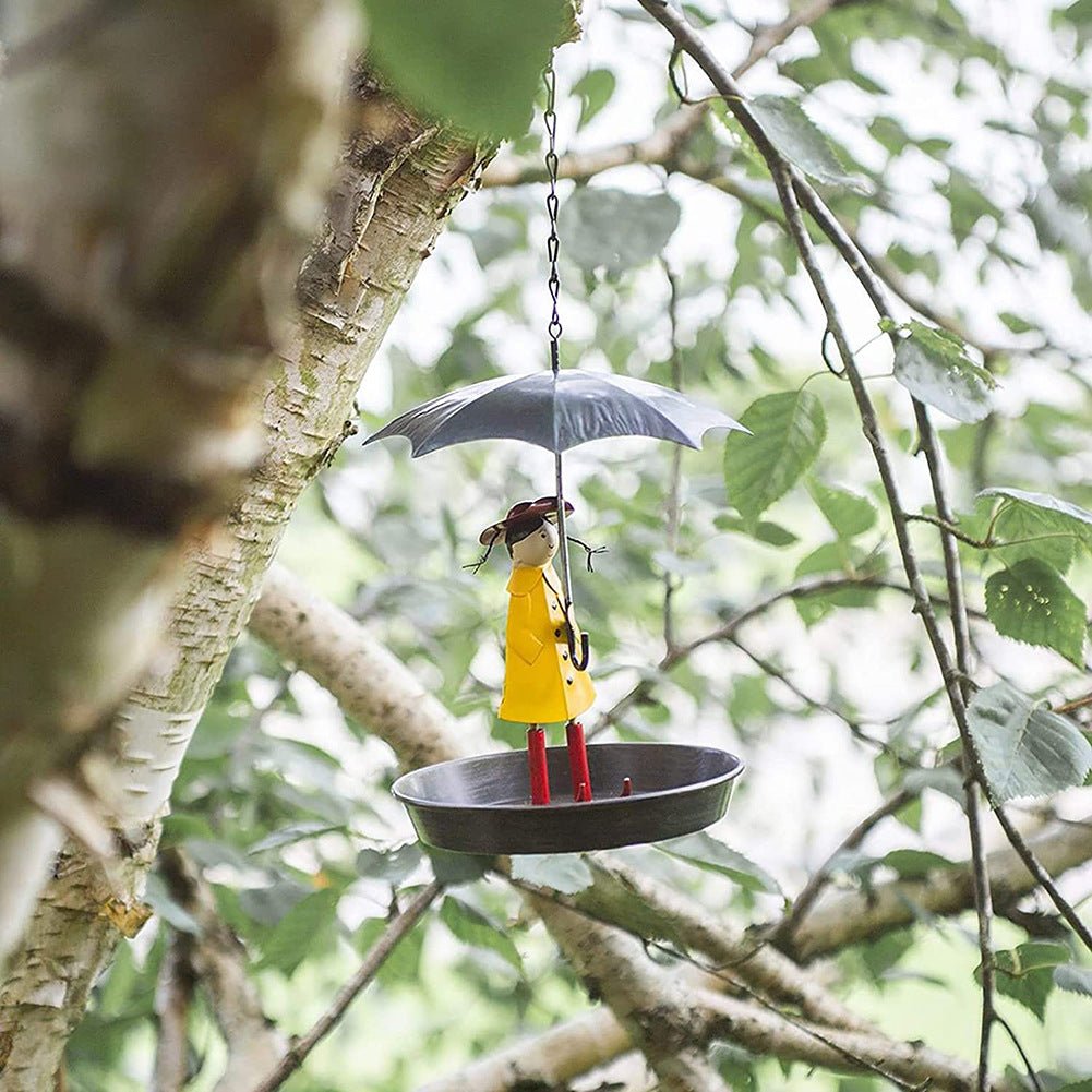 Abri - oiseau parapluie pour fille - mangeoire d'extérieur décorative et pratique - IVOIRART.COM