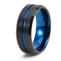 Accessoire de Bague Unisexe à la Mode, Forme Ronde, Style Luxueux en Acier Tungstène - IVOIRART.COM