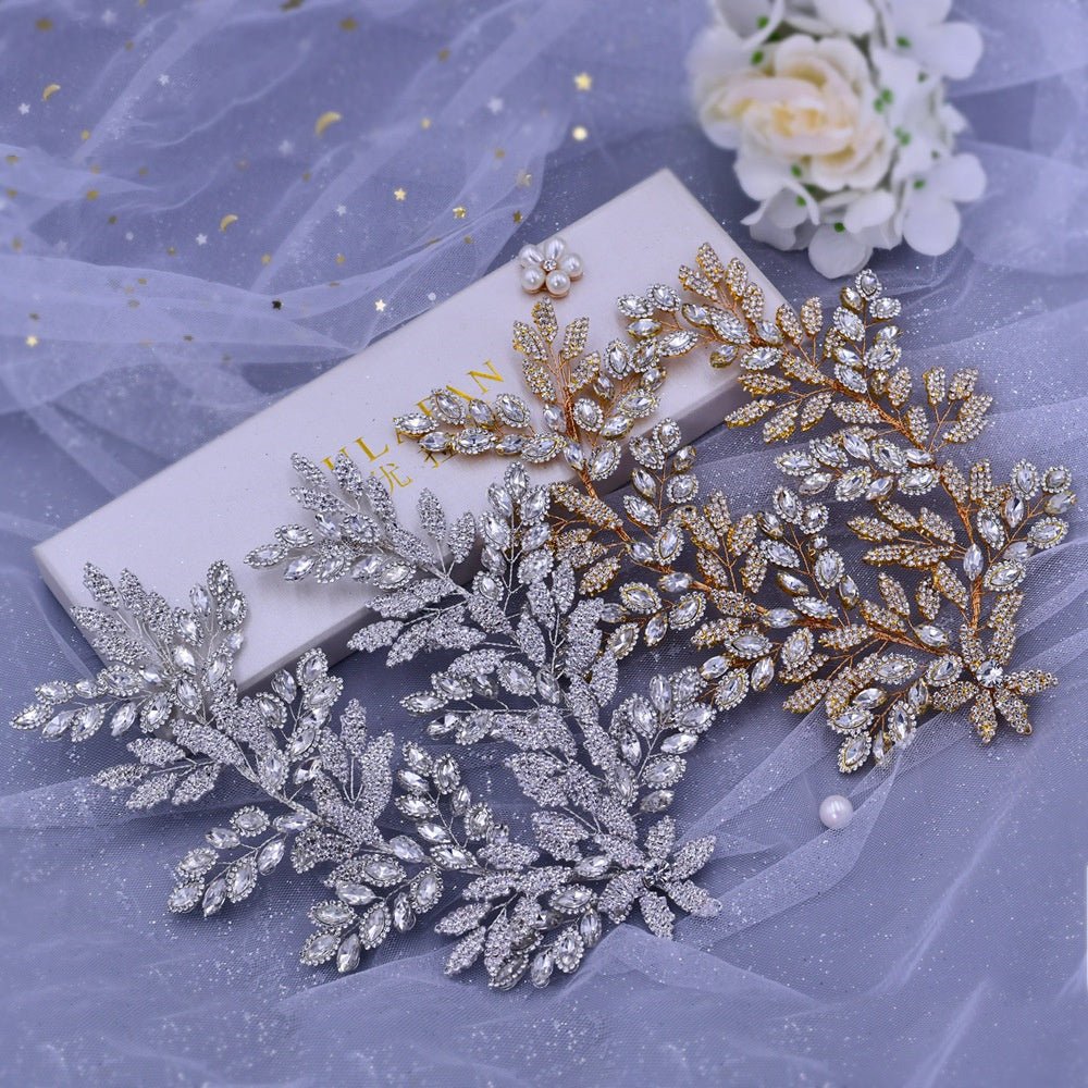 Accessoires Capillaires Nuptiaux de Luxe en Strass pour Mariage Élégant - IVOIRART.COM