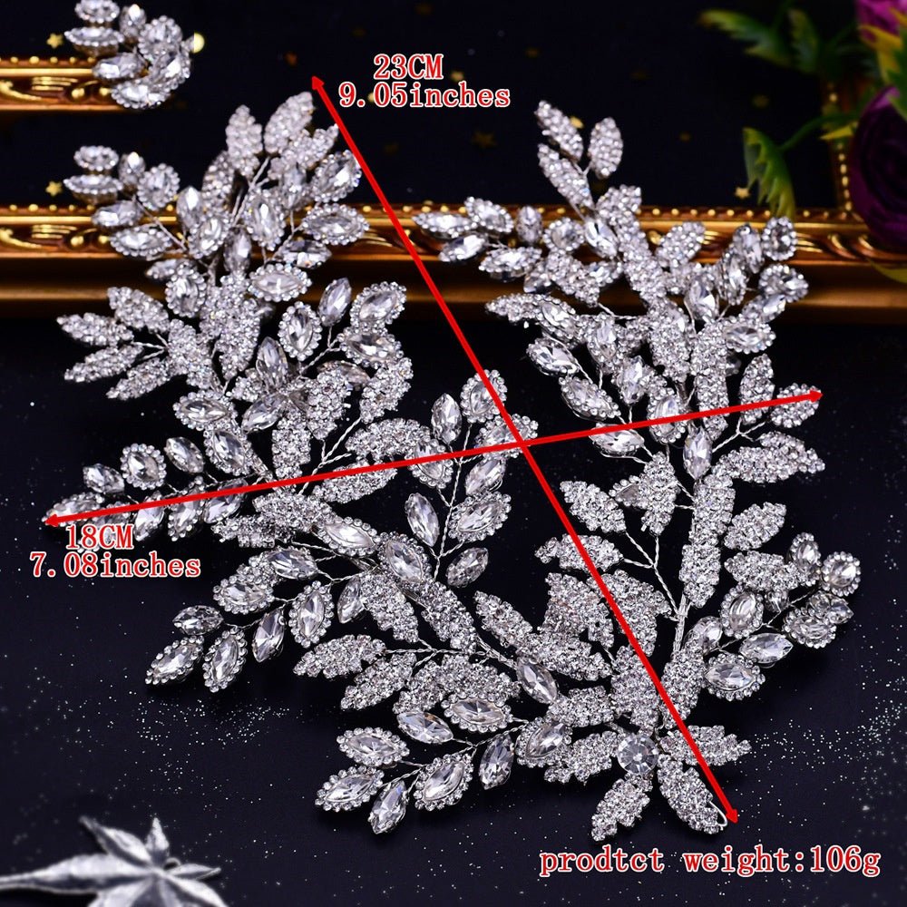 Accessoires Capillaires Nuptiaux de Luxe en Strass pour Mariage Élégant - IVOIRART.COM