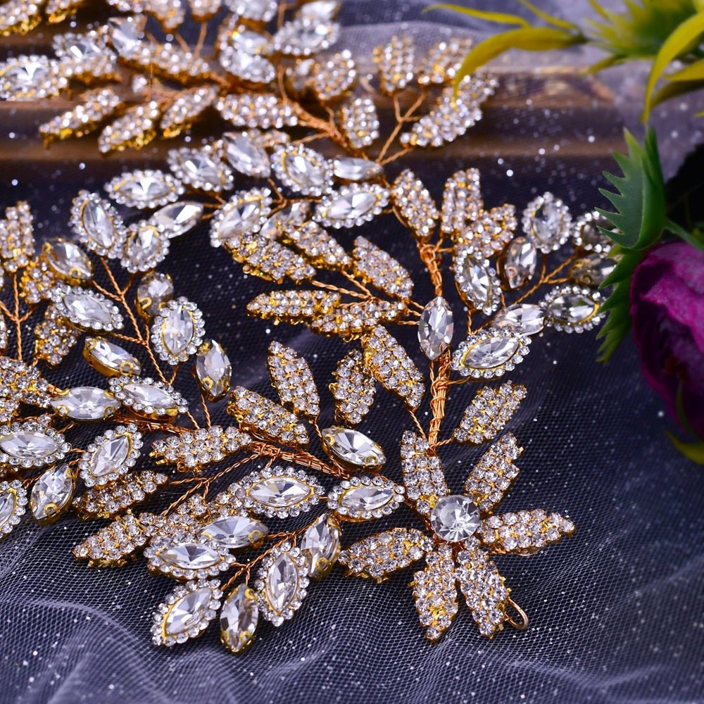 Accessoires Capillaires Nuptiaux de Luxe en Strass pour Mariage Élégant - IVOIRART.COM