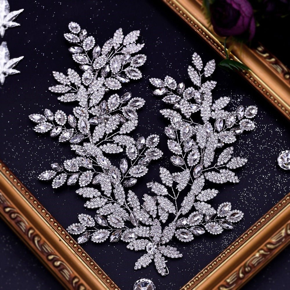 Accessoires Capillaires Nuptiaux de Luxe en Strass pour Mariage Élégant - IVOIRART.COM