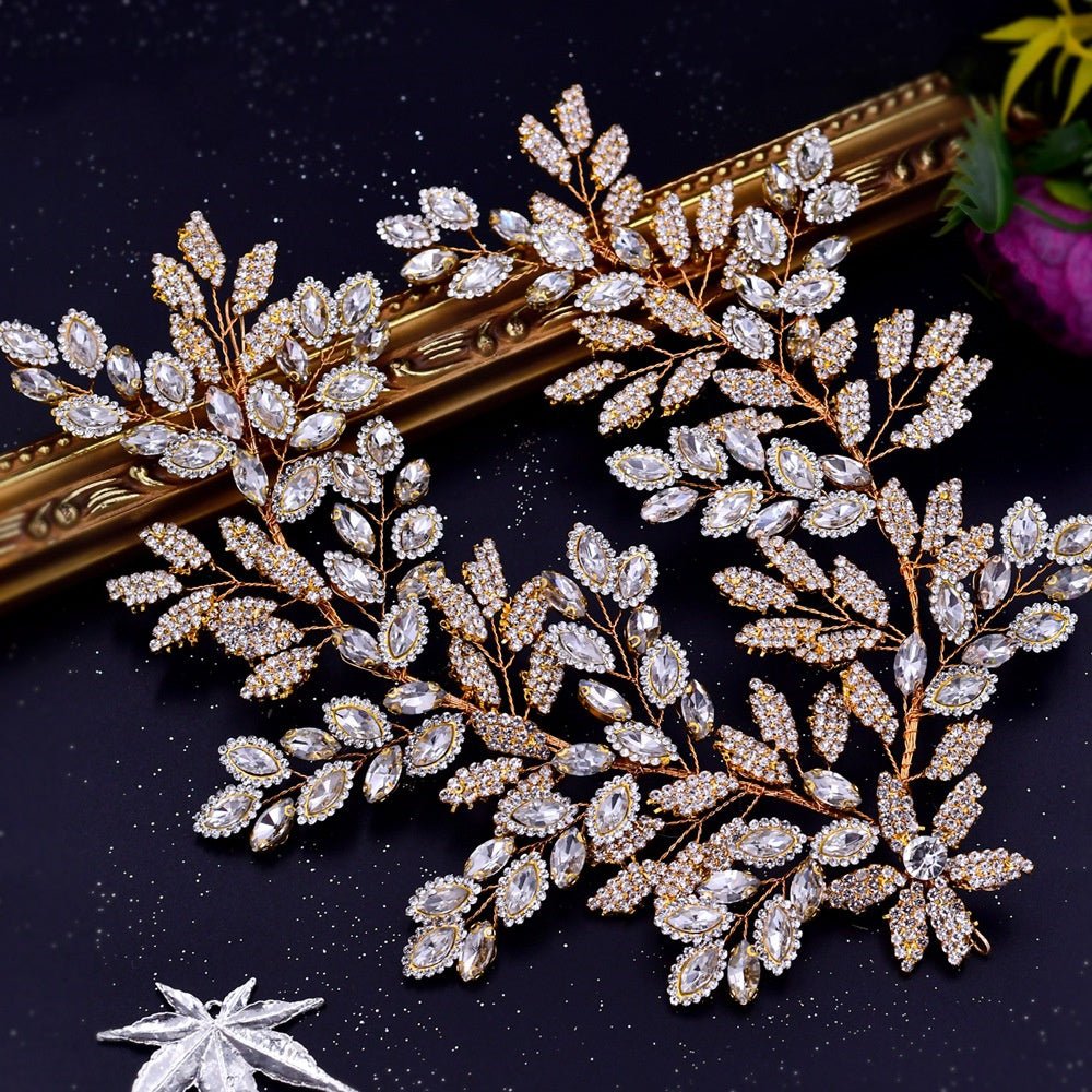 Accessoires Capillaires Nuptiaux de Luxe en Strass pour Mariage Élégant - IVOIRART.COM