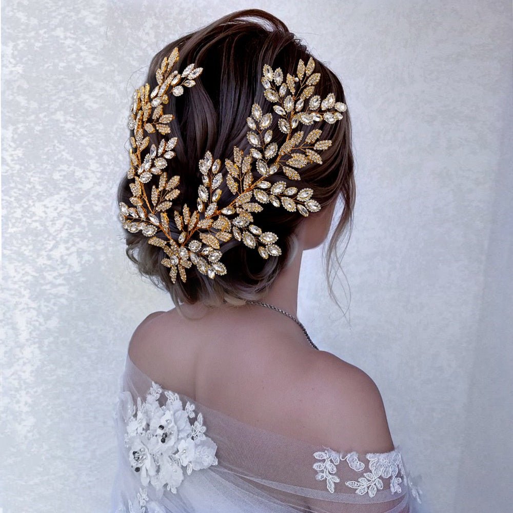 Accessoires Capillaires Nuptiaux de Luxe en Strass pour Mariage Élégant - IVOIRART.COM