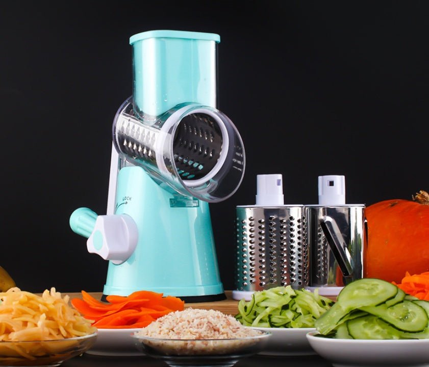 Accessoires de Cuisine Manuel Multifonctionnel Mandoline Ronde pour Pommes de Terre Légumes Fromage - IVOIRART.COM