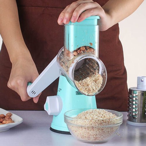 Accessoires de Cuisine Manuel Multifonctionnel Mandoline Ronde pour Pommes de Terre Légumes Fromage - IVOIRART.COM