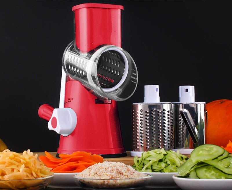 Accessoires de Cuisine Manuel Multifonctionnel Mandoline Ronde pour Pommes de Terre Légumes Fromage - IVOIRART.COM