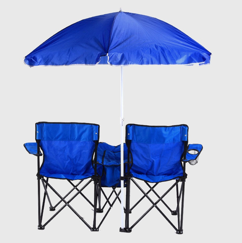 Chaise de Camping Pliable Double Portable pour Activités Extérieures Confortable
