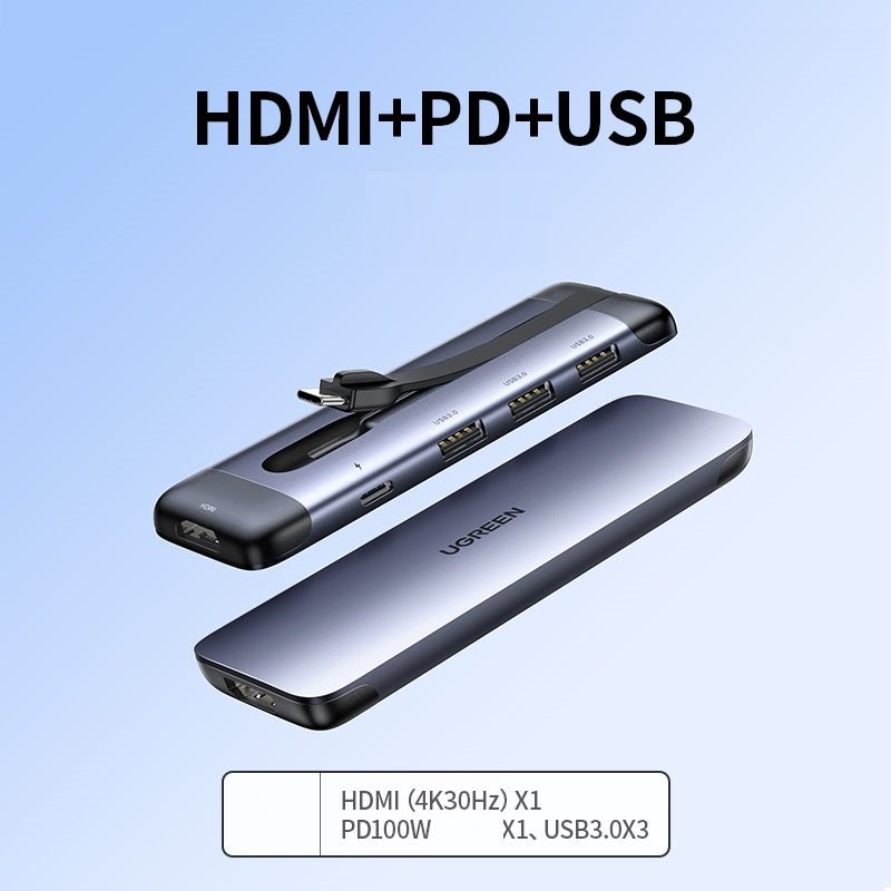 Adaptateur Convertisseur d'Extension de Station d'Accueil USB 5 en 1 et 9 en 1 - IVOIRART.COM