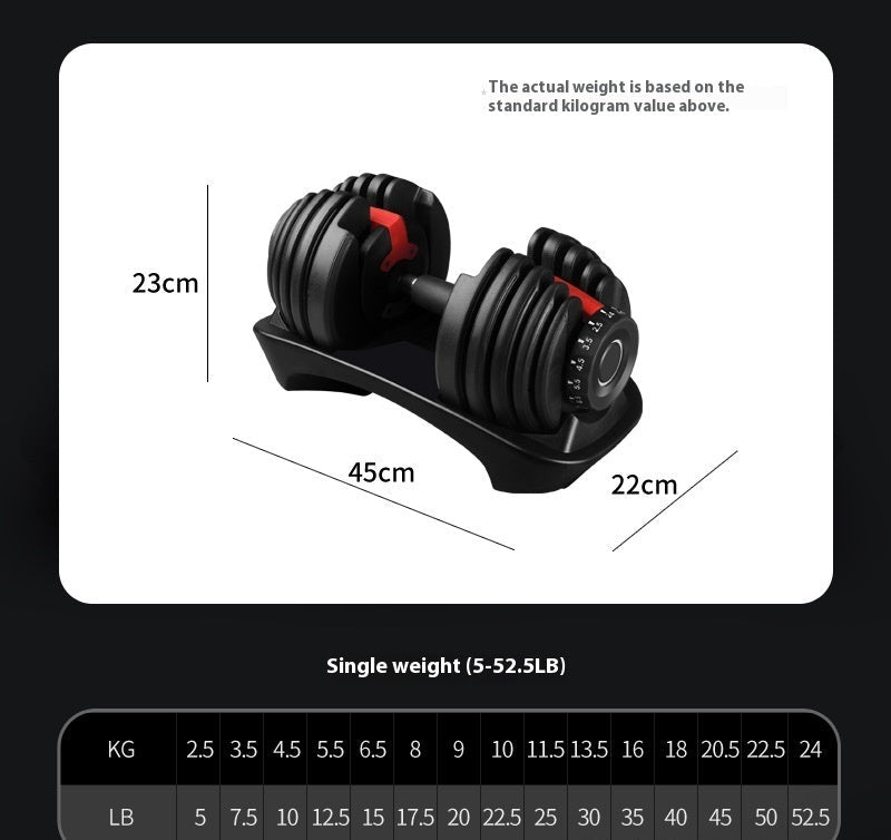 Adjustable 15 Gear Men's Dumbbell Adjustable - IVOIRART.COM