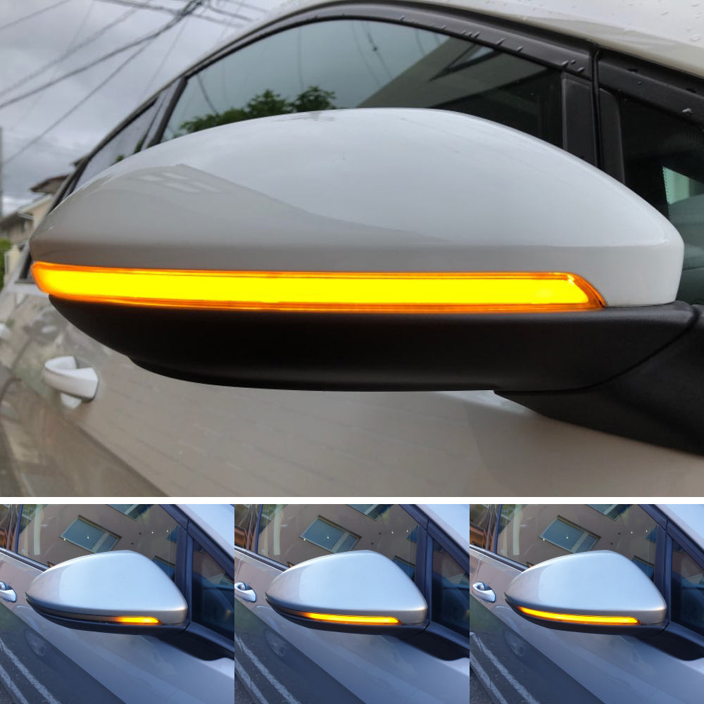 Feu de clignotant à balayage pour rétroviseur de voiture compatible Volkswagen Mk7 GTI (paire)