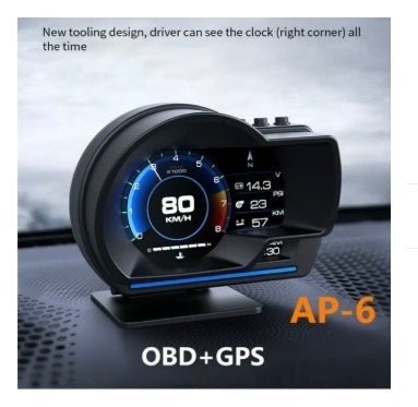 Affichage tête haute GPS haute définition avec vitesse, température eau et turbine - IVOIRART.COM