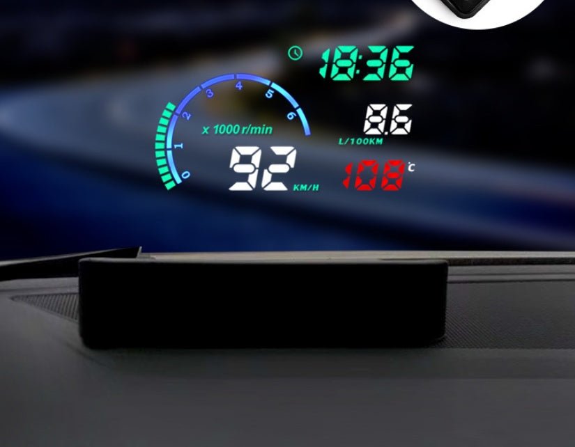 Affichage tête haute i9 nouveau modèle avec écran LED aviation 5,5 pouces pour voiture - IVOIRART.COM