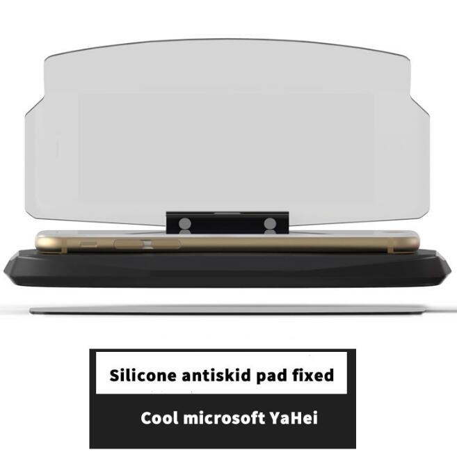 Affichage Tête Haute Smartphone pour Navigation Automobile avec Fixation 3M - IVOIRART.COM