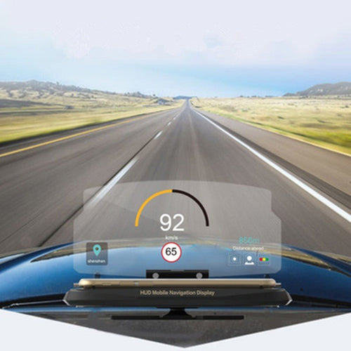 Affichage Tête Haute Smartphone pour Navigation Automobile avec Fixation 3M - IVOIRART.COM