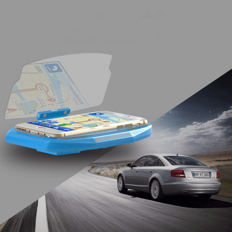 Affichage Tête Haute Smartphone pour Navigation Automobile avec Fixation 3M - IVOIRART.COM