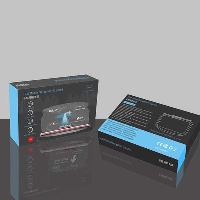 Affichage Tête Haute Smartphone pour Navigation Automobile avec Fixation 3M - IVOIRART.COM