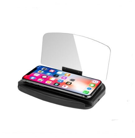 Affichage Tête Haute Smartphone pour Navigation Automobile avec Fixation 3M - IVOIRART.COM