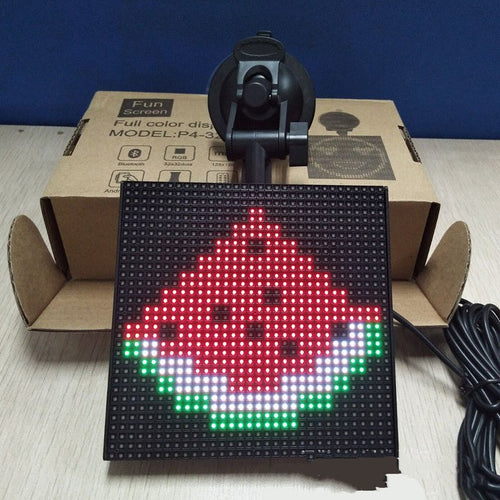Affichage voiture LED émoticône Bluetooth couleur intégrale, contrôle mobile - IVOIRART.COM
