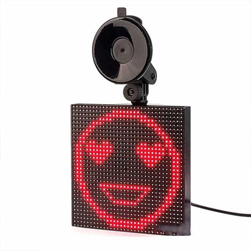 Affichage voiture LED émoticône Bluetooth couleur intégrale, contrôle mobile - IVOIRART.COM