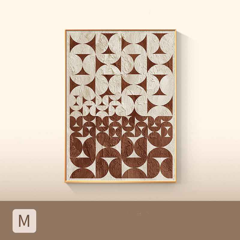 Affiche Géométrique Colorée Minimaliste Impression sur Toile - IVOIRART.COM