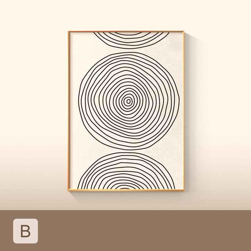 Affiche Géométrique Colorée Minimaliste Impression sur Toile - IVOIRART.COM