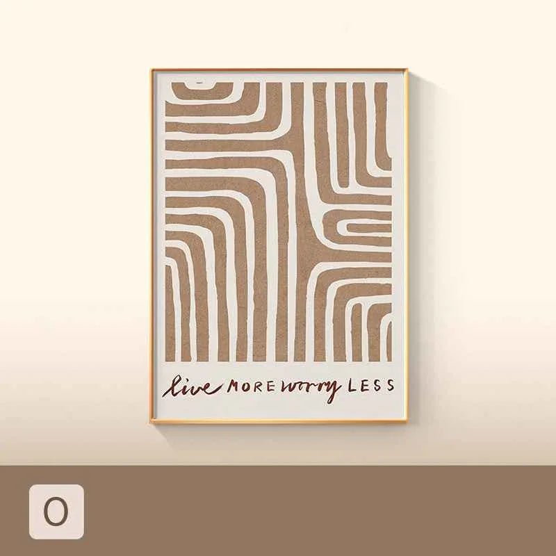 Affiche Géométrique Colorée Minimaliste Impression sur Toile - IVOIRART.COM