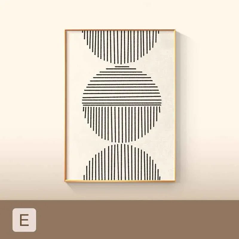 Affiche Géométrique Colorée Minimaliste Impression sur Toile - IVOIRART.COM