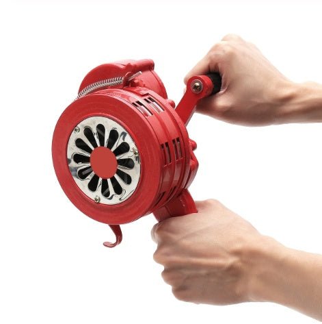 Alarme d'Alerte Aérienne Manuelle Puissante en Alliage d'Aluminium Rouge - IVOIRART.COM
