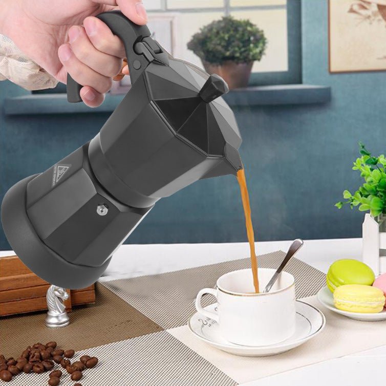 Aluminum Electric Heating Moka Pot Italian European Plug Coffee Making Machine - IVOIRART.COM