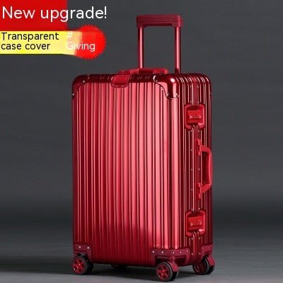 Aluminum Magnesium Alloy Luggage Large Capacity Trolley Case - IVOIRART.COM