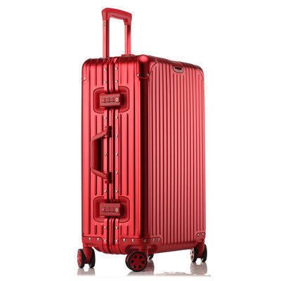 Aluminum Magnesium Alloy Luggage Large Capacity Trolley Case - IVOIRART.COM