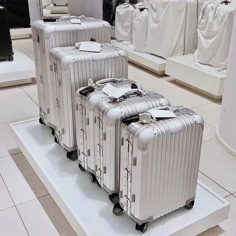 Aluminum Magnesium Alloy Luggage Large Capacity Trolley Case - IVOIRART.COM