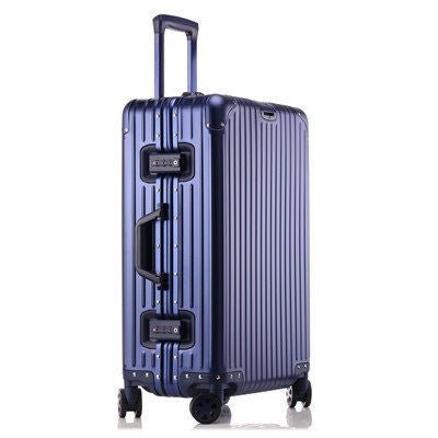 Aluminum Magnesium Alloy Luggage Large Capacity Trolley Case - IVOIRART.COM