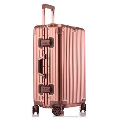 Aluminum Magnesium Alloy Luggage Large Capacity Trolley Case - IVOIRART.COM