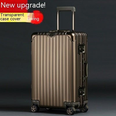 Aluminum Magnesium Alloy Luggage Large Capacity Trolley Case - IVOIRART.COM